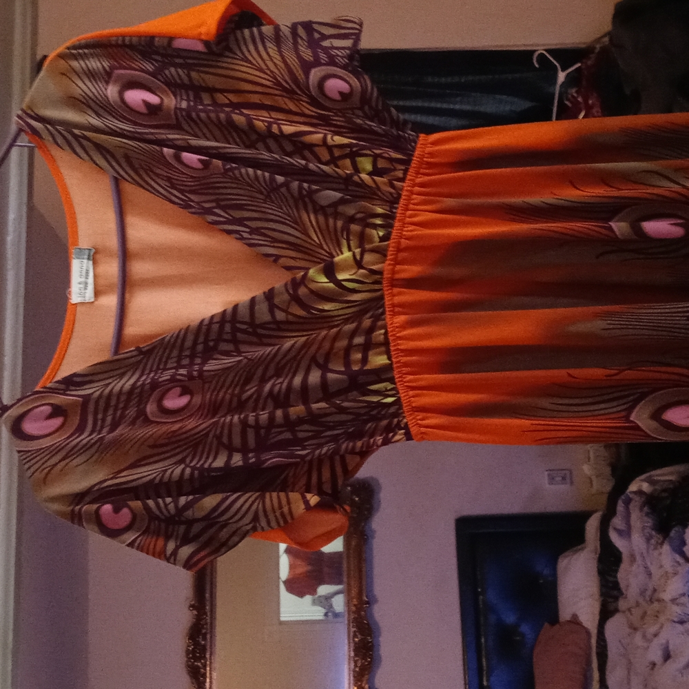 Dress low neckline